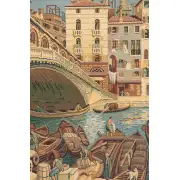 Ponte Di Rialto Italian Tapestry - 19 in. x 13 in. Cotton/Viscose/Polyester by Alberto Passini | Close Up 2
