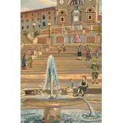 Piazza di Spagna Italian Tapestry | Close Up 1