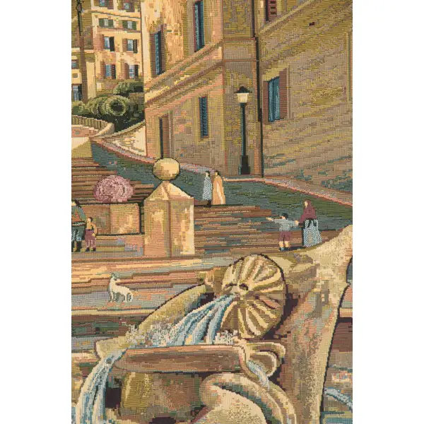 Piazza di Spagna Italian Tapestry | Close Up 2