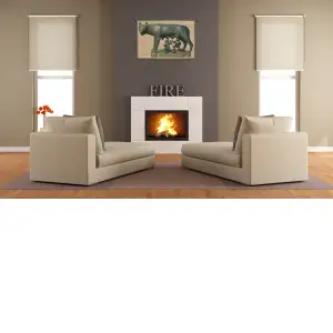 Lupa Capitolina Italian Tapestry - 19 in. x 12 in. Cotton/Viscose/Polyester by Alberto Passini