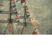 Antique Clipper Ship Fine Art Tapestry | Close Up 2