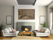 Hunting in the Snow Italian Wall Tapestry | Life Style 1