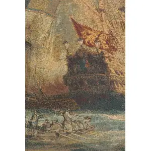 Naval Battle Italian Tapestry - 42 in. x 24 in. Cotton/Viscose/Polyester by Charlotte Home Furnishings Inc