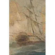 Naval Battle Italian Tapestry - 42 in. x 24 in. Cotton/Viscose/Polyester by Charlotte Home Furnishings | Close Up 2