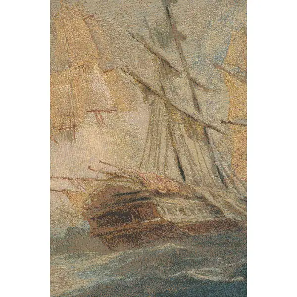 Naval Battle Italian Tapestry - 42 in. x 24 in. Cotton/Viscose/Polyester by Charlotte Home Furnishings | Close Up 2