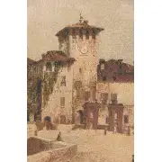 Castle Of Parma Italian Tapestry - 42 in. x 24 in. Cotton/Viscose/Polyester by Giuseppe Alinovi | Close Up 1