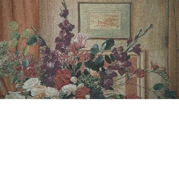Retrospective Wall Tapestry - 53 in. x 37 in. Cotton/Viscose/Polyester by Claude Monet | Close Up 1
