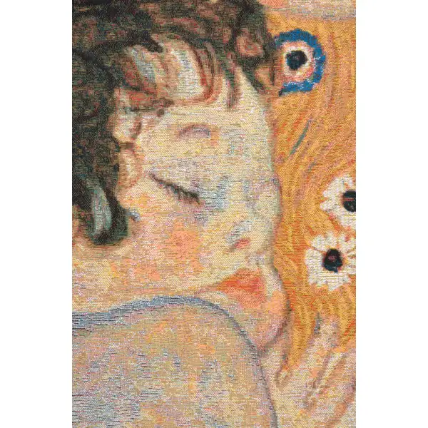 Mother and Child Belgian Tapestry Wall Hanging | Close Up 1