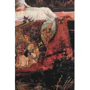 Lady Of Shalott Belgian Tapestry Wall Hanging - 50 in. x 37 in. Cotton/Acrylic/Wool/Polyester by John William Waterhouse | Close Up 2