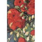 Poppy Flowers Belgian Tapestry Wall Hanging | Close Up 2