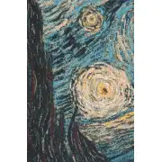 The Starry Night Belgian Tapestry Wall Hanging | Close Up 1