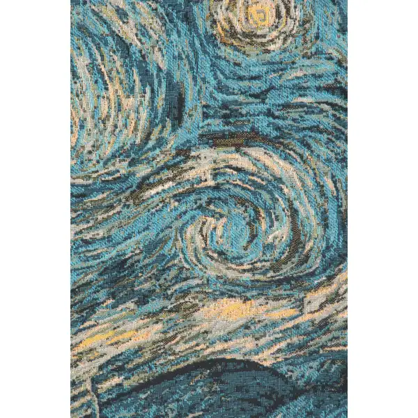 The Starry Night Belgian Tapestry Wall Hanging | Close Up 2