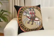 Sceau Templier I Belgian Sofa Pillow Cover | Close Up 1