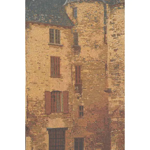 Sarlat Belgian Tapestry Wall Hanging - 19 in. x 13 in. Cotton/Viscose/Polyester by Charlotte Home Furnishings | Close Up 2