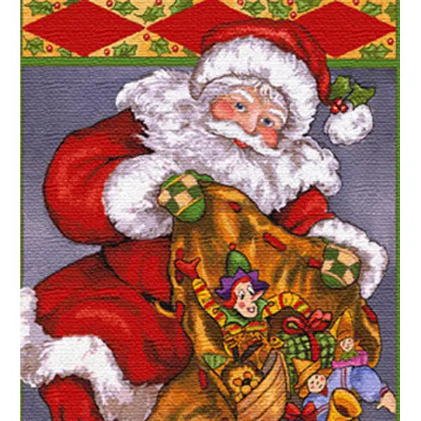Santa's Treasures - 68 in. x 52 in. Cotton by Charlotte Home Furnishings Inc | Close Up 1