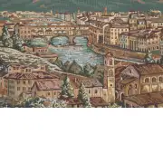 Firenze Italian Tapestry - 43 in. x 26 in. Cotton/Viscose/Polyester by Alberto Passini | Close Up 2