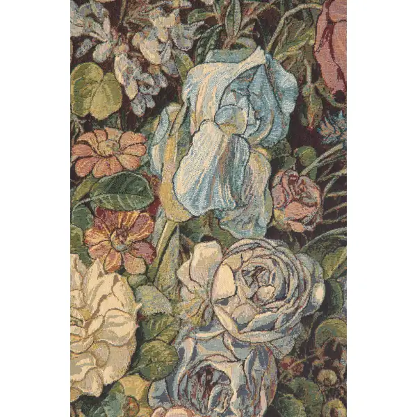 Large Flowers Piece Italian Tapestry - 37 in. x 54 in. Cotton/Viscose/Polyester by Pauline Von Koudelka-Schmerling | Close Up 2