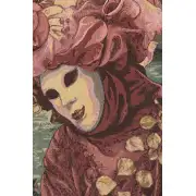 View With Masks Italian Tapestry - 53 in. x 36 in. Cotton/Viscose/Polyester by Silva | Close Up 1
