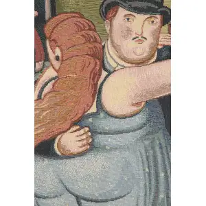 Botero Blu Italian Tapestry - 20 in. x 24 in. Cotton/Viscose/Polyester by Fernando Botero Angulo