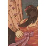 Botero Rosso Italian Tapestry | Close Up 1