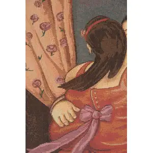 Botero Rosso Italian Tapestry - 20 in. x 24 in. Cotton/Viscose/Polyester by Fernando Botero Angulo