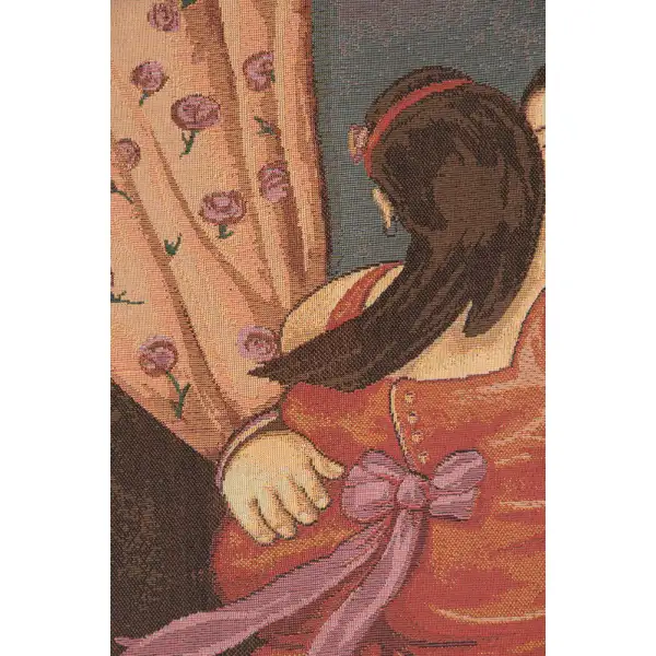 Botero Rosso Italian Tapestry | Close Up 1