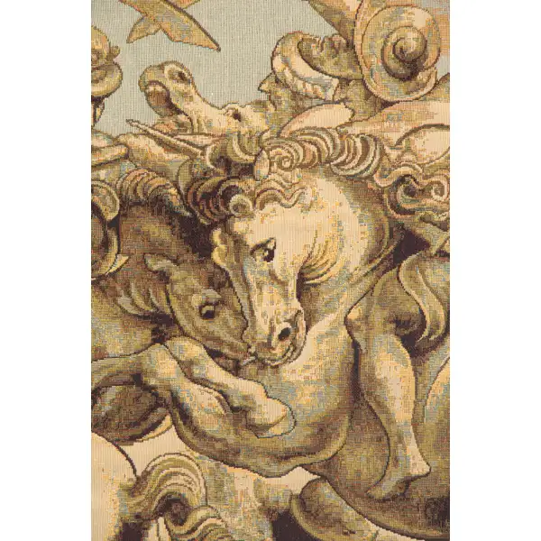 The Battle Of Anghiari Italian Tapestry - 25 in. x 20 in. Cotton/Viscose/Polyester by Leonardo da Vinci | Close Up 2
