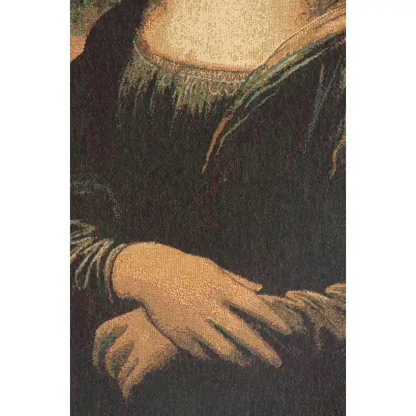 The Mona Lisa Italian Tapestry | Close Up 2