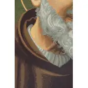 San Pio Father Pio III Italian Tapestry - 20 in. x 24 in. Cotton/Viscose/Polyester by Alessia Cara | Close Up 2