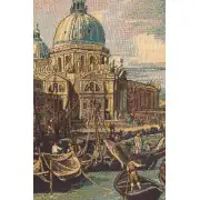 Saint Mary of Health and the Grand Canal Horizontal Small Italian Tapestry | Close Up 1