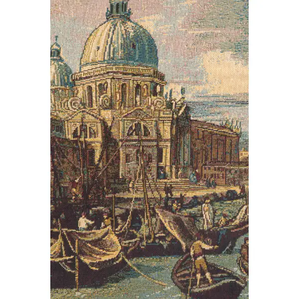 Saint Mary of Health and the Grand Canal Horizontal Small Italian Tapestry | Close Up 1