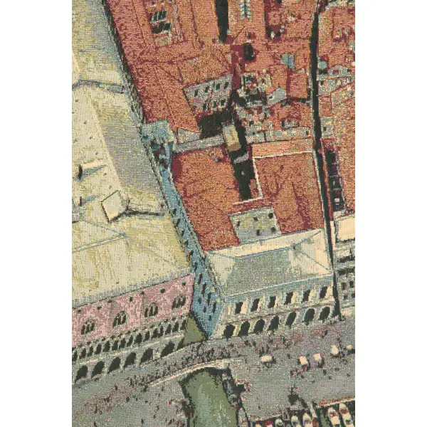 Venice From Above Italian Tapestry - 54 in. x 38 in. Cotton/Viscose/Polyester by Alessia Cara | Close Up 2