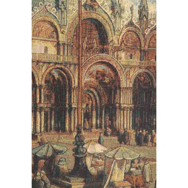 Palazzo Ducale And San Marco Italian Tapestry - 54 in. x 38 in. Cotton/Viscose/Polyester by Alessia Cara | Close Up 1