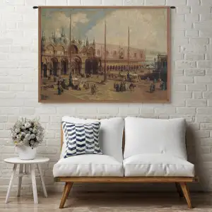 Palazzo Ducale and San Marco Italian Tapestry Wall Hanging