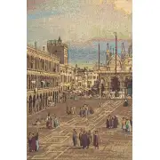 San Marco Square Italian Tapestry - 54 in. x 38 in. Cotton/Viscose/Polyester by Canaletto | Close Up 2