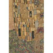 The Kiss II Italian Tapestry - 38 in. x 54 in. Cotton/Viscose/Polyester by Gustav Klimt | Close Up 2