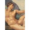The Creation by Michelangelo Italian Tapestry Wall Hanging | Close Up 2