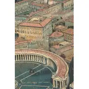St. Peters Square Italian Tapestry - 54 in. x 38 in. Cotton/Viscose/Polyester by Alessia Cara | Close Up 1