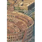 The Coliseum Rome Small Italian Wall Tapestry | Close Up 1