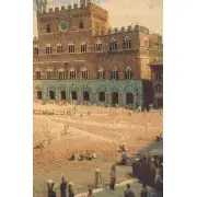 Siena Square Italian Wall Tapestry | Close Up 1
