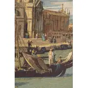 Saint Mary Of Health And The Grand Canal Vertical Italian Tapestry - 38 in. x 54 in. Cotton/Viscose/Polyester by Alessia Cara | Close Up 1