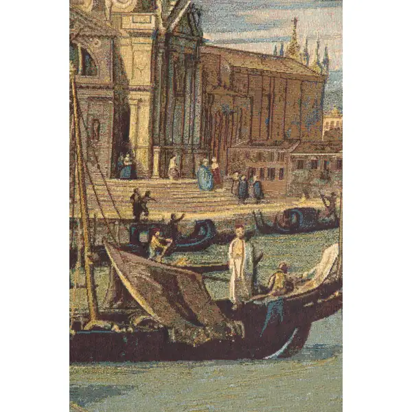 Saint Mary Of Health And The Grand Canal Vertical Italian Tapestry - 38 in. x 54 in. Cotton/Viscose/Polyester by Alessia Cara | Close Up 1