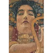 Hygeia By Klimt Italian Tapestry - 36 in. x 54 in. Cotton/Viscose/Polyester by Gustav Klimt | Close Up 1
