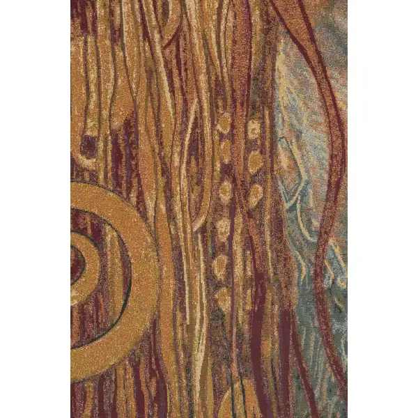 Hygeia By Klimt Italian Tapestry - 36 in. x 54 in. Cotton/Viscose/Polyester by Gustav Klimt | Close Up 2