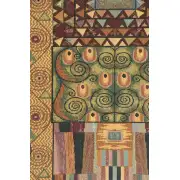 The Frieze By Klimt Italian Tapestry - 24 in. x 54 in. Cotton/Viscose/Polyester by Gustav Klimt | Close Up 1