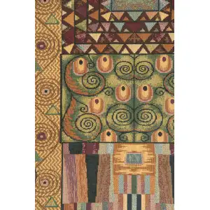 The Frieze By Klimt Italian Tapestry - 24 in. x 54 in. Cotton/Viscose/Polyester by Gustav Klimt