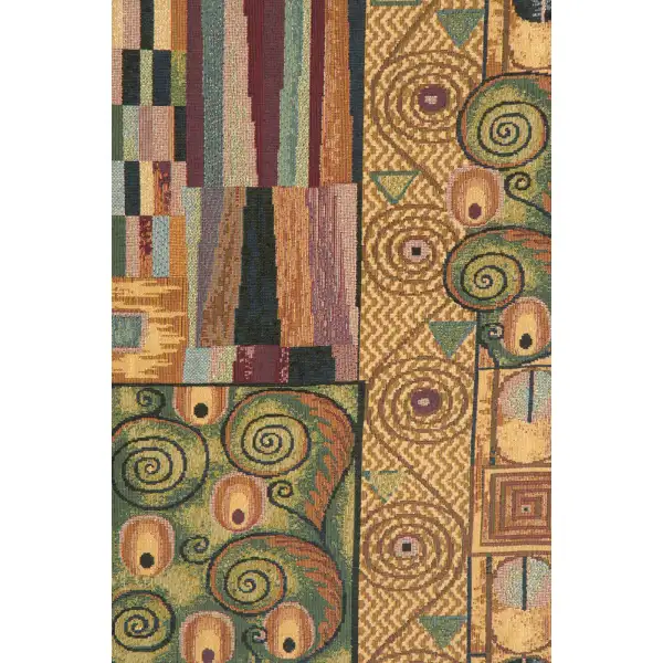 The Frieze By Klimt Italian Tapestry - 24 in. x 54 in. Cotton/Viscose/Polyester by Gustav Klimt | Close Up 2