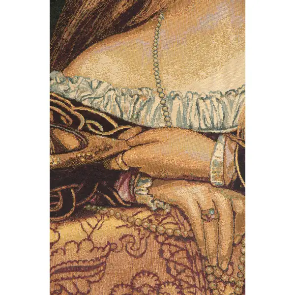 Vanity Italian Tapestry - 26 in. x 32 in. Cotton/Viscose/Polyester by Frank Cadogan Cowper | Close Up 2