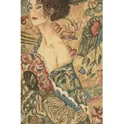 The Woman European Tapestries - 16 in. x 16 in. Cotton/Polyester/Viscose by Gustav Klimt | Close Up 2