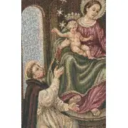 Our Lady Of Pompei European Tapestries - 13 in. x 18 in. Cotton/Polyester/Viscose by Charlotte Home Furnishings | Close Up 1